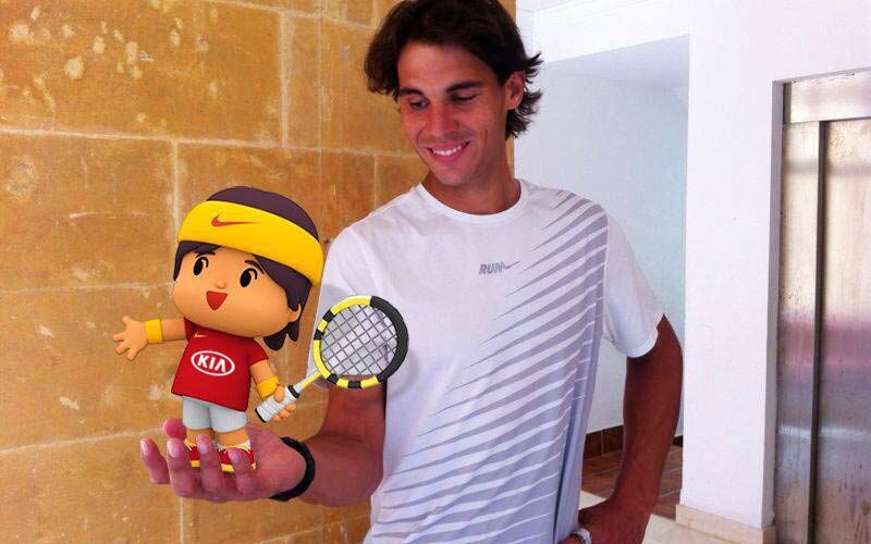 Rafa se pocoyiza con fines benéficos