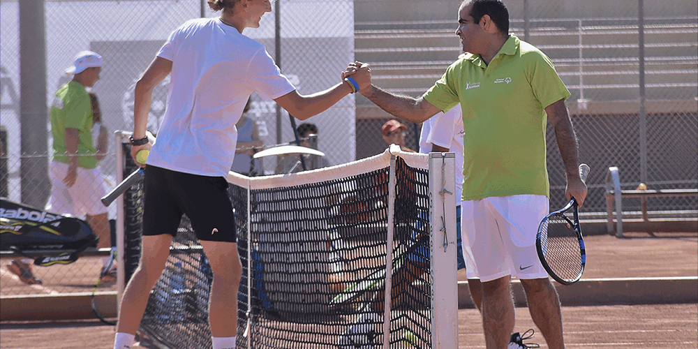 Tenis unificado para reducir desigualdades