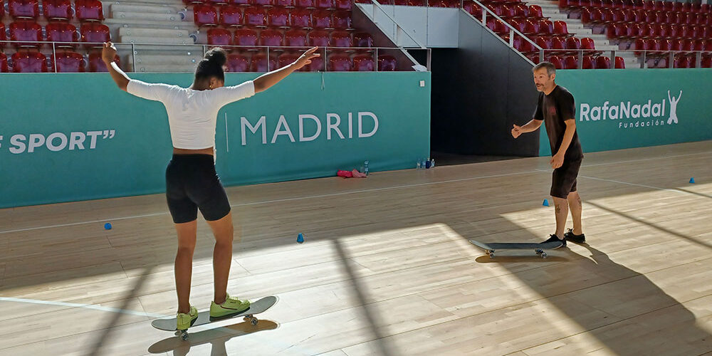Deportes urbanos en el Centro Fundación Rafa Nadal de Madrid