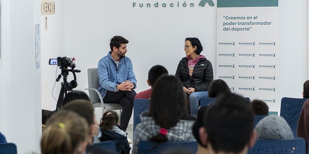 Teresa Perales en el Centro Fundación Rafa Nadal de Valencia