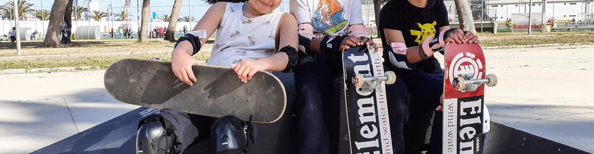 Skateboarding at the Rafa Nadal Foundation Center in Valencia